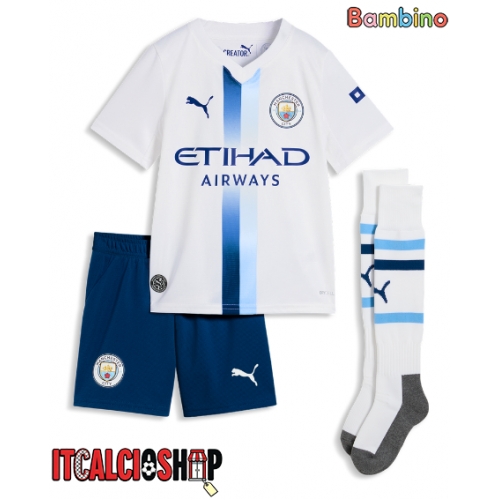 Manchester City Iliman Ndiaye #7 Terza Maglia Bambino 2026-27 Manica Corta (+ Pantaloni corti)